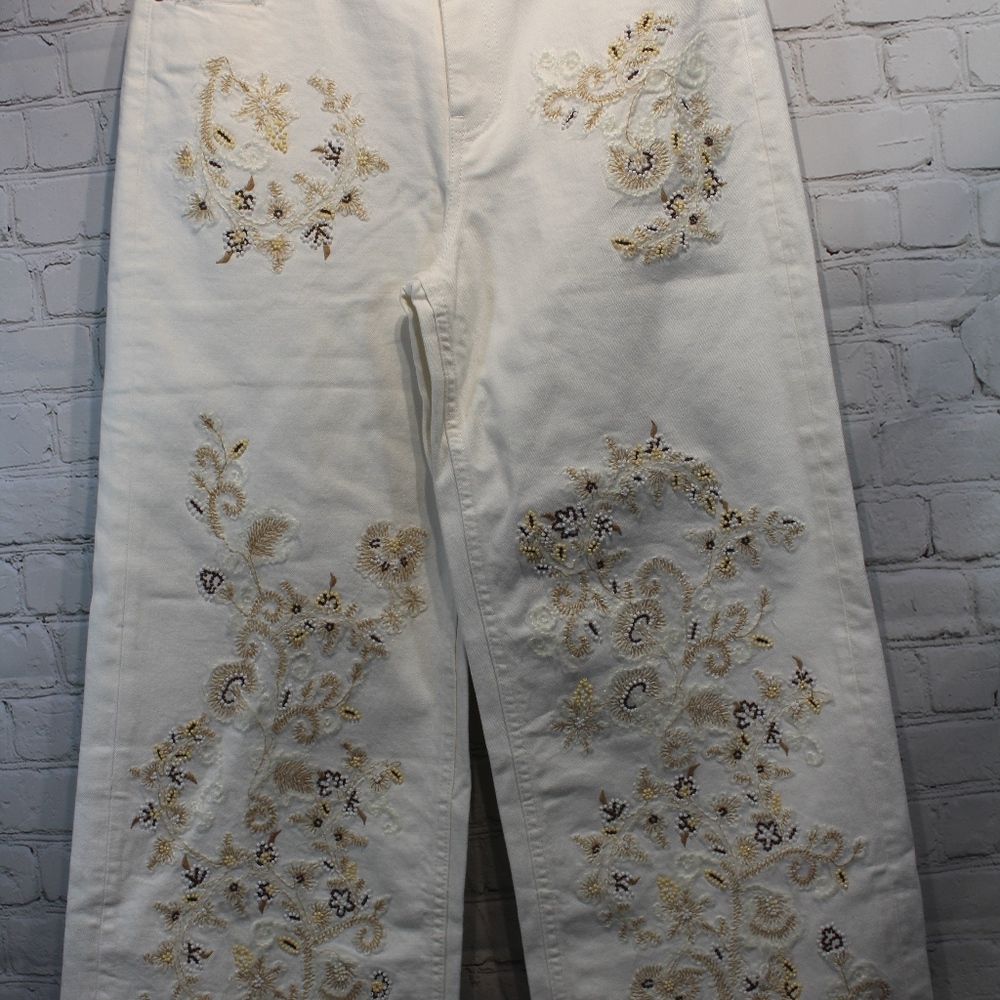 NWT Zara Western Culotte Embroidered Pant sz 2